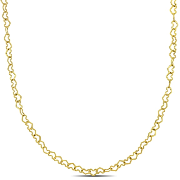Everly Women's 14k Yellow Gold Heart Link Necklace