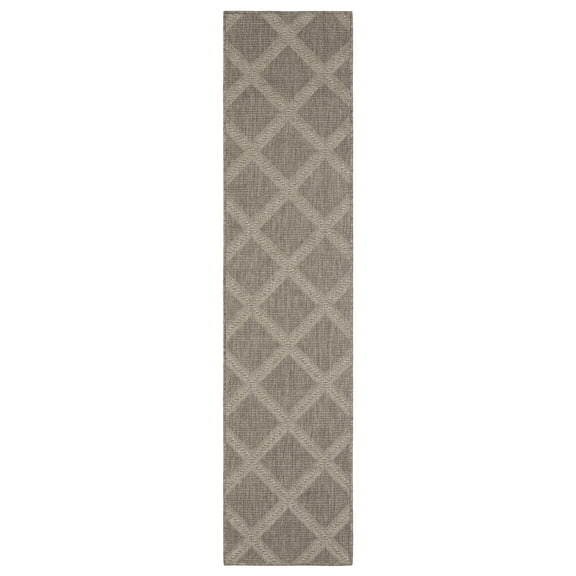 Sphinx Caicos Area Rug CA02N Casual Grey Geometric 1'10" X  7' 6" Rectangle