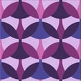 thumbnail image 1 of Ahgly Company Machine Washable Indoor Square Transitional Dark Magenta Purple Area Rugs, 5' Square, 1 of 7