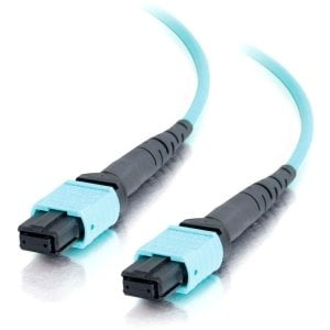 30m Mtp 10gb 50/125 Om3 Multimode Fiber Optic Cable (plenum-rated) - Aqua