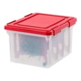 thumbnail image 5 of IRIS USA 6Pack 32qt WeatherPro Light and Garland Storage Box Container with 4 Inserts, 5 of 10