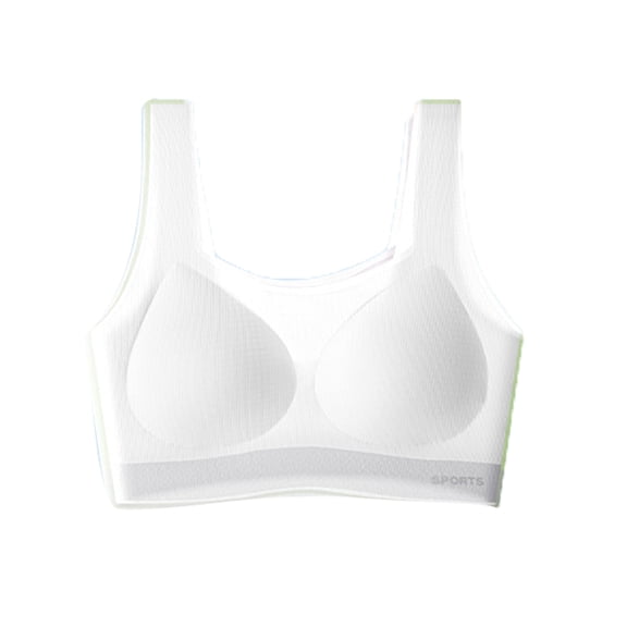 LYMAYTER Girls Training Bras 12-15Y Teen Breathable Lightweight Seamless Bra for Daily Wear & Fitness‌