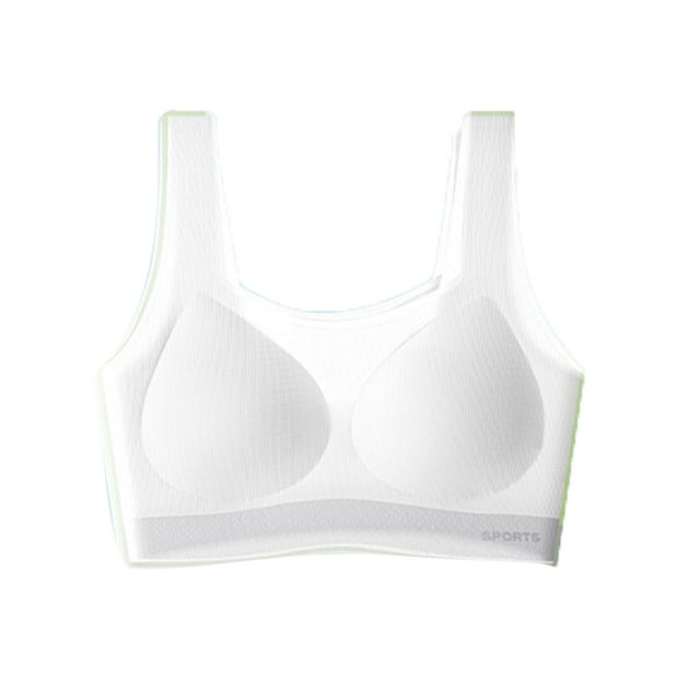 AJZIOJIRO Kids Girls Training Bra M-2XL Supportive Seamless Sports Bras for Teens Girls with Racerback Removable Pads