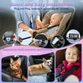 thumbnail image 4 of Baby Car Camera for 2 Kids - 6.9-Inch Monitor Easy Setup 360° Rotatable Double HD 1080P Clear Night Vision Car Seat Camera Rear Facing for Twins or Siblings, Safety & Convenience, 4 of 8