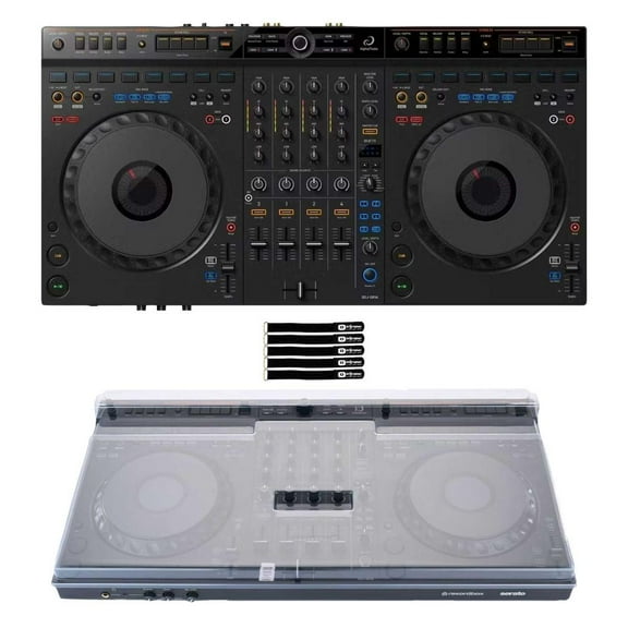 AlphaTheta DDJ-GRV6 4-Channel DJ Controller with Cover Package