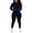 Deep Blue, variant on 2 Piece Outfits For Women Sweatsuits Sets Hooded Tracksuit Long Sleeve Pullover Jogger Sweat Pants Set Blue L