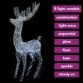 thumbnail image 2 of vidaXL XXL Acrylic Christmas Reindeer 250 LED 180 cm Cold white, 2 of 5