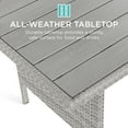 thumbnail image 4 of Best Choice Products 7-Seater Conversational Wicker Dining Table, Outdoor Patio Furniture Set w/ Cover - Gray/Navy, 4 of 7