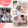 thumbnail image 5 of 100 PCS Perles d'Artisanat, 0,8 Pouces Rond Strass, Acrylique, Perles de Résine pour Stylos, Perles de Bijoux Colorés Bricolage Faisant des Fournitures, 5 of 5
