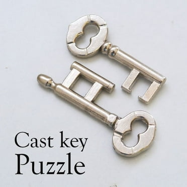 MilesMagic Magician's Cast Key Puzzle Metal Interlocking Keys Linking Unlinking Magic Trick