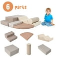thumbnail image 3 of EUROCO 6 Pcs Foam Climbing Blocks for Toddlers, Foam Blocks Playset for Kids Crawl & Climb, Baby Climbing Toys with Soft Edges for Indoor, Indoor Playground, 3 of 8