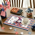 thumbnail image 4 of Dmlowu 4th of July Decorations Placemats 12x18" Insulation Table Mats Non Slip Stain Proof Memorial Day Decorations Outdoor Placemats for Dinner Party Table Hotel Home Decoration, 4 of 7