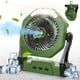 thumbnail image 1 of Ventilador nebulizador portátil para exteriores de 8 pulgadas con luz y gancho, 1 of 9