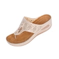 thumbnail image 2 of Lovskoo Platform Flip Flops for Women, Arch Support Cushion Thong Sandals, Thick Sole Pillow Slippers, Non-Slip Summer Beach Shoes, 2 of 7
