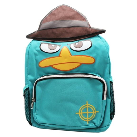Disney's Phineas and Ferb Agent P. Undercover Platypus Toddler Backpack 12 Inches High, 10.00 Inches Width, 4.25 Inches Depth for Age 3 years or Older