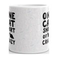 thumbnail image 3 of 11 oz One Cat Short of Crazy Best Cat Themed Gifts for Cat Lovers and Coffee Lovers Large Ceramic Cat Lady Coffee Mug Novelty Tea Cup, 3 of 3
