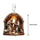 thumbnail image 5 of Adornos de Natividad Sublimación Decoración Navideña Única Regalo de Cristo Niño María Decoración para Árbol de Navidad, 5 of 7