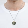 thumbnail image 5 of Seagull Glass Circular Pendant Necklace - Stylish Women's Jewelry, 5 of 5