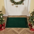 thumbnail image 5 of SUNDEREY 2'x3' Christmas Doormat Area Rug, Small Entryway Rug Front Door Mat Cotton Reversible Washable Rug Indoor Outdoor Floor Mat Holiday Xmas Decor Floor Carpet for Gift,Green&Black, 5 of 9