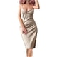 thumbnail image 1 of Mujeres sexy sin mangas sólido damas delgado con cuello en V Camis Slit vestido largo Pompotops ghjkhdj6759, 1 of 8