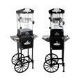 thumbnail image 1 of Popcorn Machine with Cart ,Wheels & 10 Oz Kettle Popcorn Maker Measuring 3 plastic spoon Home Theater Popcorn Machine-Black, 1 of 5