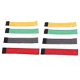thumbnail image 1 of 8 PCS Correa de Manga de Fútbol con Cierres de Gancho y Lazo Lazos de Fijación de Manga de Fútbol Reutilizables y Transpirables para Camisas Rojo Verde Amarillo Gris, 1 of 8