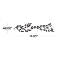 thumbnail image 3 of DecMode Brown Metal Leaf Wall Decor, 3 of 9
