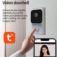 thumbnail image 4 of Tuya APP Almacenamiento en la Nube Gratuito Timbre WiFi Bajo Consumo Mirilla de Puerta Visual Video Ojo Noche PIR Visor de Puerta de Seguridad, B, 4 of 5