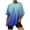 Blue, variant on IROINNID Plus Size Tops For Women Summer Causal Tops Round Neck Printing Blouse Short Sleeve T-Shirt Spring