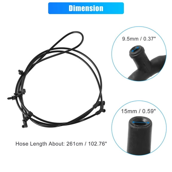 Furulu Windshield Washer Hose Fit For 2011-2015 Jeep Grand Cherokee Durango 55079200AD