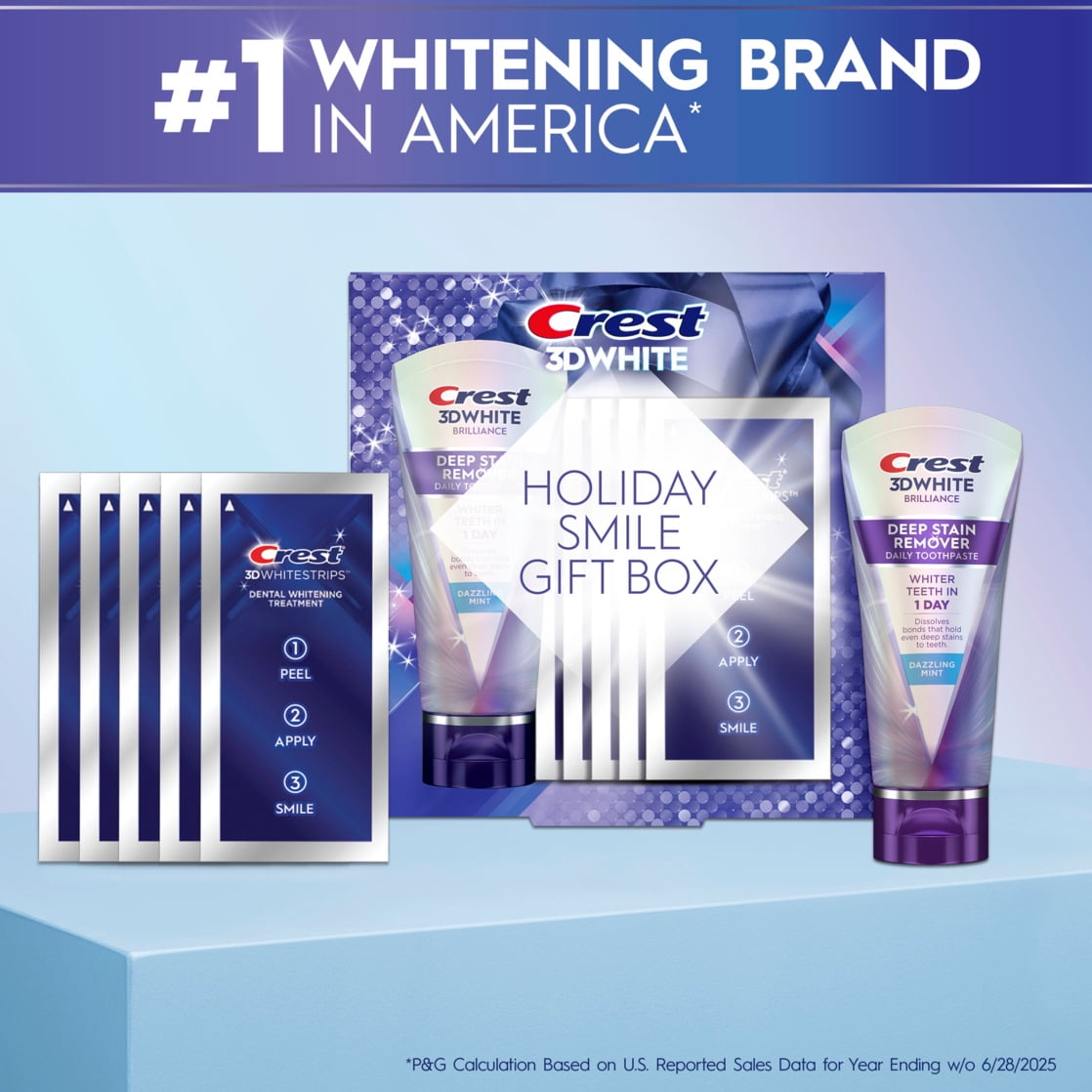 Crest 3DWhite Holiday Smile Teeth Whitening Gift Box