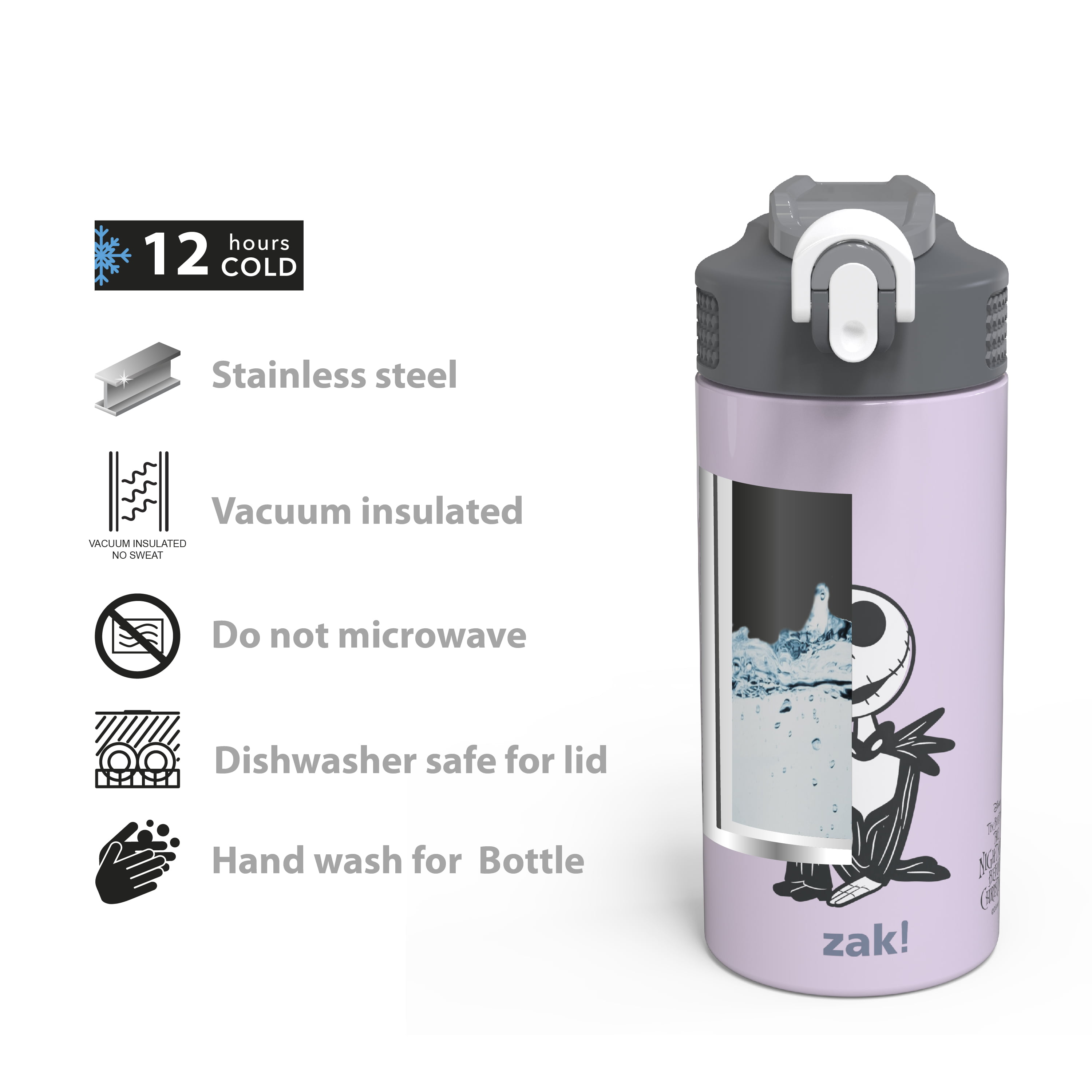 Eddy®+ Kids 14 oz Bottle, Stainless Steel Single Wall