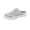 Grey, variant on Women's Mesh Breathable Flat Mule Shoes Closed Round Toe Knit Backless Slip On Summer Clogs Fashion Walking Shoes (Pink 6.5)