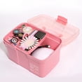 thumbnail image 4 of Estuche de transporte para esmalte de uñas, caja de almacenamiento de plástico con organizador multiusos, caja de almacenamiento de plástico de claridad notable, 4 of 5