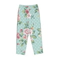 thumbnail image 4 of Bingfone Pajamas For Women,Vintage Floral Pajama Pants With Pockets-Small, 4 of 9