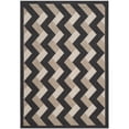 thumbnail image 5 of SAFAVIEH Courtyard Kaius Chevron Stripes Indoor/Outdoor Area Rug, Black/Brown, 8' x 11', 5 of 5