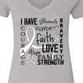 thumbnail image 4 of Inktastic I Have... Inspirational Words for Those Battling Lung Cancer Women's V-Neck T-Shirt, 4 of 5