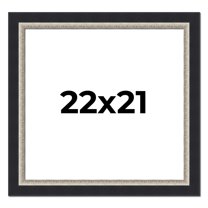 22x21 Frame Black Real Wood Picture Frame Width 2.25 Inches | Interior Frame Depth 0.5 Inches |