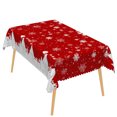 thumbnail image 6 of Nanqianyi Christmas Winter Village Tablecloth 60x84 Inch,Waterproof Stain Resistant Dining Table Cover, 6 of 6
