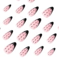thumbnail image 3 of Uñas postizas adhesivas HPYFOI almendra mediana con lunares, 24 piezas, 3 of 7