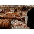thumbnail image 3 of Hans Von Bartels 24x18 Black Modern Framed Museum Art Print Titled - Fish Market (1903), 3 of 5