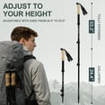 thumbnail image 2 of 2 Pieces Trekking Poles - Lightweight, Collapsible Trekking Poles for Backpacking Gear with Cork Grips, A Must-Have for Long-Distance Hiking and Mountaineering Enthusiasts, 2 of 6