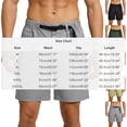 thumbnail image 3 of Men's Hiking Cargo Shorts 10" with Zipper Pockets Quick Dry Casual Stretch Golf Work Elastic Waistband Short Outdoor Summer Green, 3 of 9
