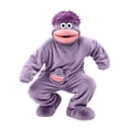 thumbnail image 5 of ZHANGDER Big Mouth Monster Onesie, Fleece Hooded Cozy Plush One Piece, Silly Loungewear with Shoes and Comb, Light Purple XL, 5 of 7
