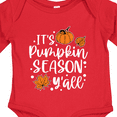 thumbnail image 4 of Inktastic Thanksgiving It's Pumpkin Season Y'all with Fall Leaves Boys or Girls Long Sleeve Baby Bodysuit, 4 of 5