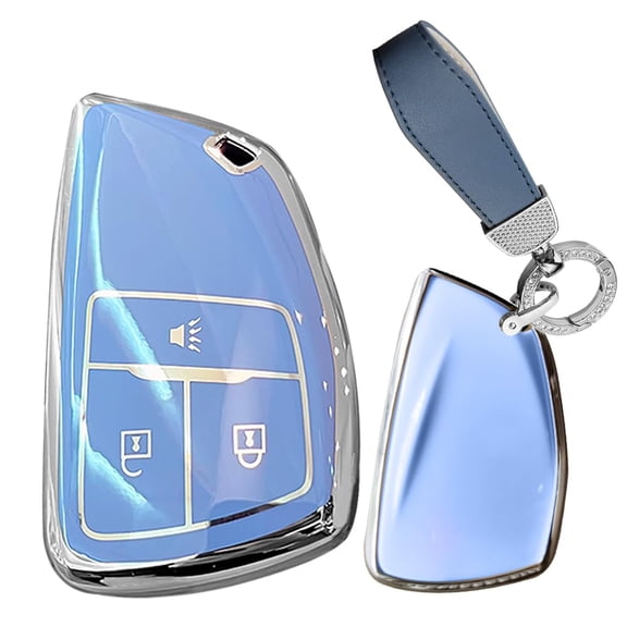 TPU Soft Key Case Cover Fit for Buick Envision Chevy Key Fob Keychain Key Shell Holder Accessories 3 Button Keychain