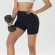 thumbnail image 3 of Gibobby Pantalones De Casuales Para Mujer Leggings elásticos de cintura alta para levantamiento de cadera para mujer, pantalones cortos de puntos para deportes, Yoga y Fitness(Negro, XL), 3 of 5