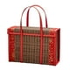 thumbnail image 1 of Fruit Basket Bamboo Woven Portable Simple Handheld Picnic Food Container Foldable Snacks Containers Kids 30x15x20cm,A, 1 of 5