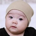 thumbnail image 4 of Kmbangi Baby Unisex Beanie Hat Soft Cute Cotton Cap Winter Warm Solid Cap, 4 of 8
