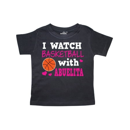 

Inktastic I Watch Basketball with Abuelita Gift Toddler Toddler Girl T-Shirt